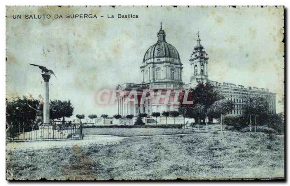 CPA Un Saluto Da Superga La Basilica