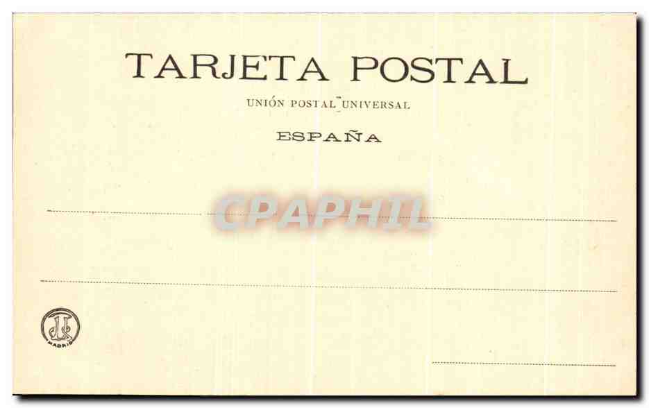 CPA Museo Del Prado Sacra Familia Rafael — Verso