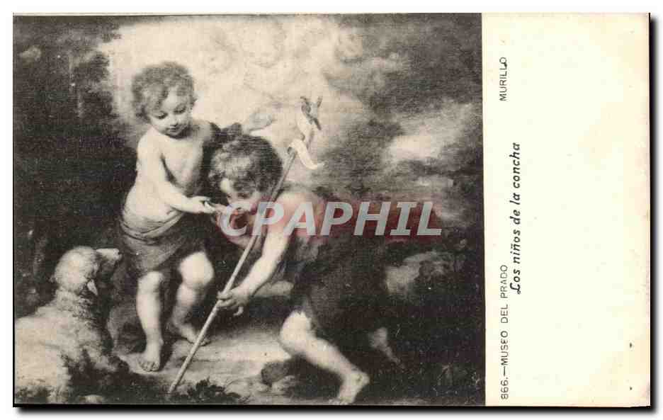 CPA Museo Del Prado Murillo Los ninos de la concha Murillo