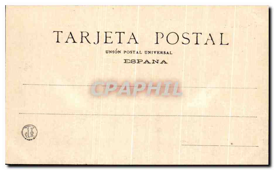CPA Museo Del Pardo La Concepcion de la Virgen Tiepolo — Rückseite