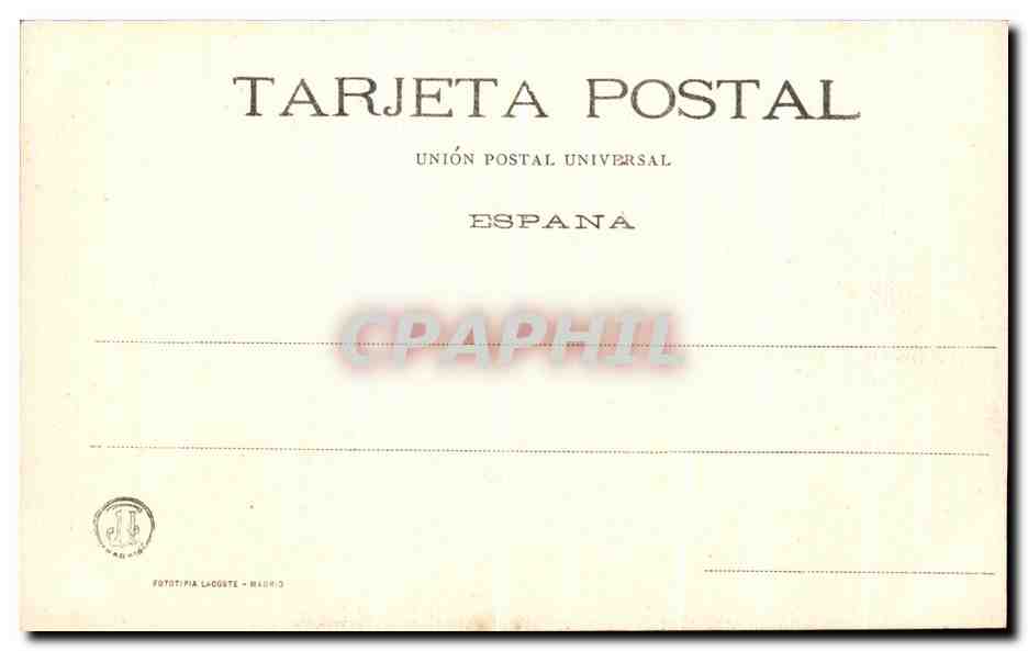 CPA Museo Del Pardo Sacra Familia del Pajarito Murillo — Verso