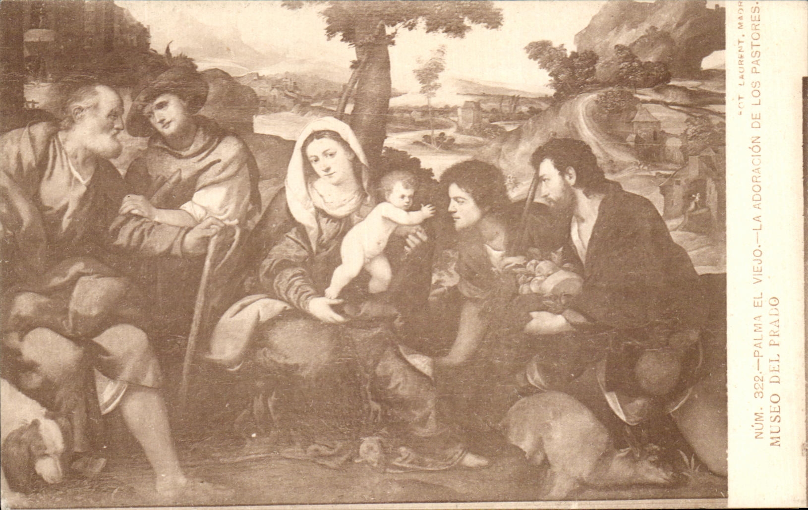 CPA Museo del Prado Palma el Viejo La Adoraction de Los Pastores