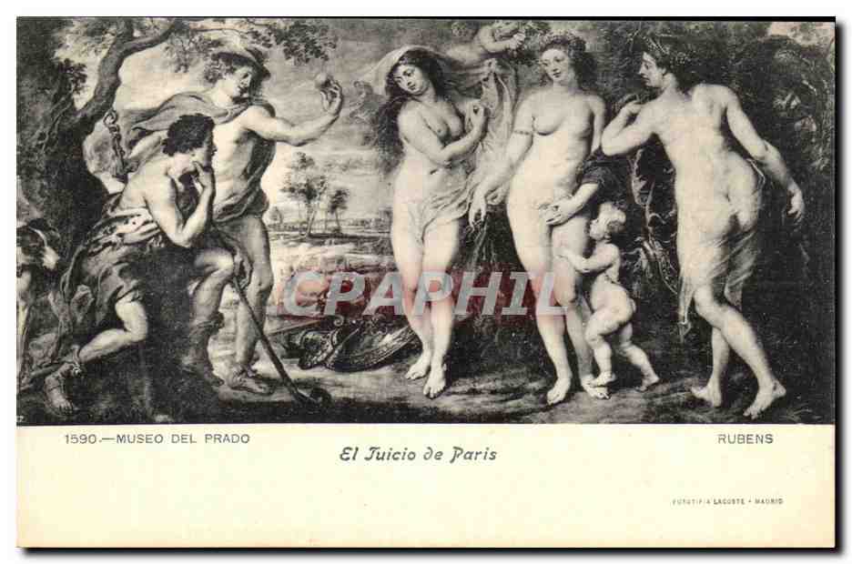 CPA Museo del Prado El Tuicio de Paris Rubens Femmes nues