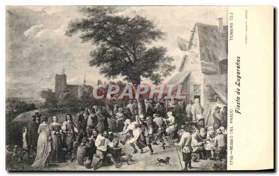 CPA Museo del Prado Fiesta de Lugarenos Teniers