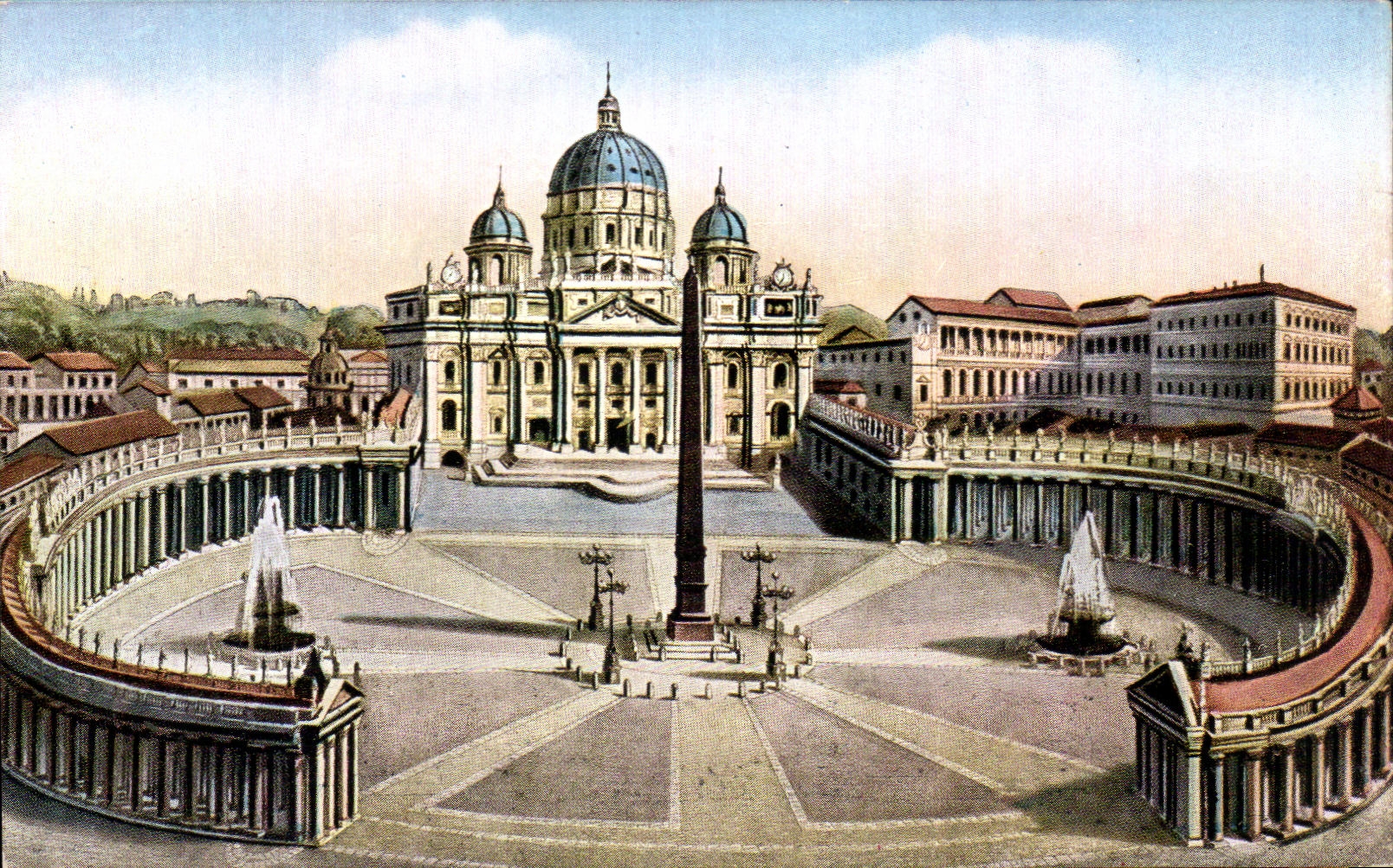 CPA Roma Plazza Hietro La Basilieo et Vaticano