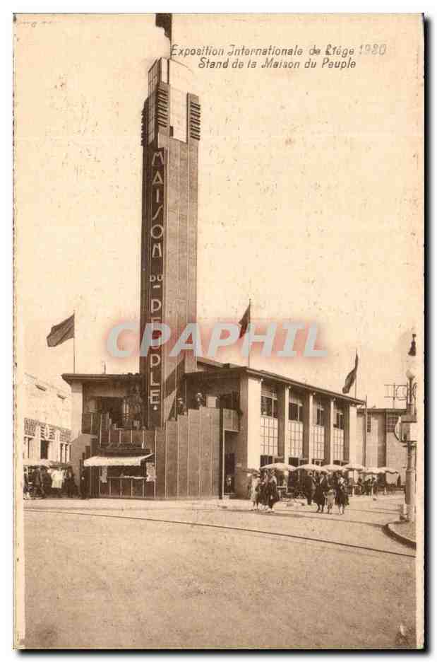 CPA Exposition Jnternationale De Liege 1930 Stand De La Maison Du Peuple