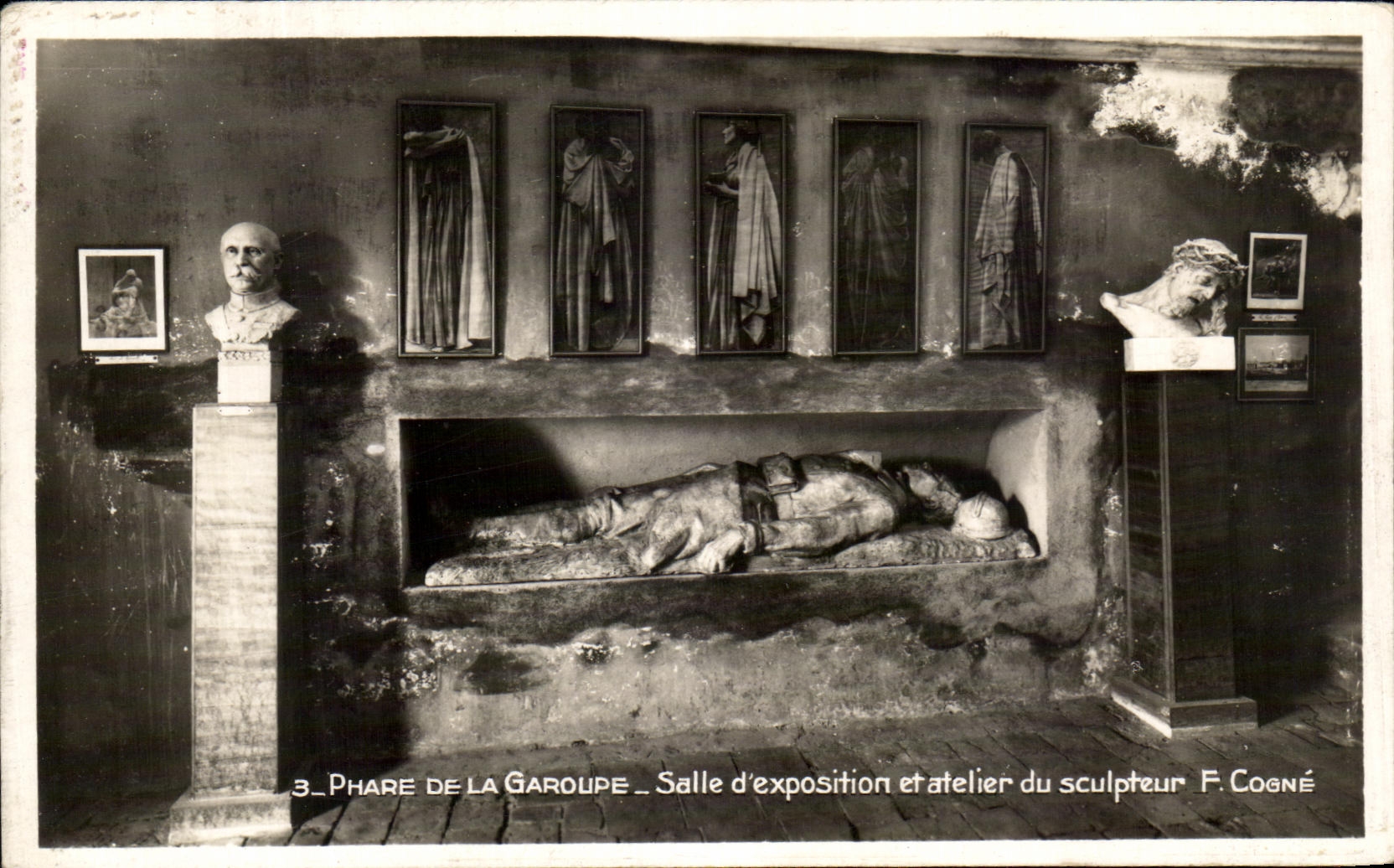 CPA Phare De La Garoupe Salle d'expostition et atelier du Sculpteur Cannes 