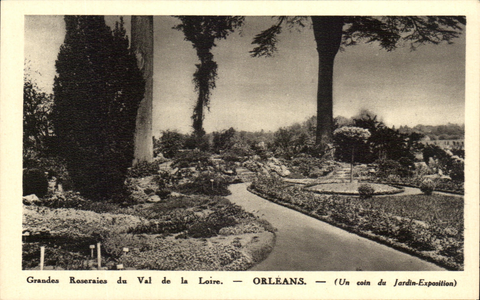 CPA Grandes Roseraies du Val de la Loire Orleans Un coin du jardin exposition