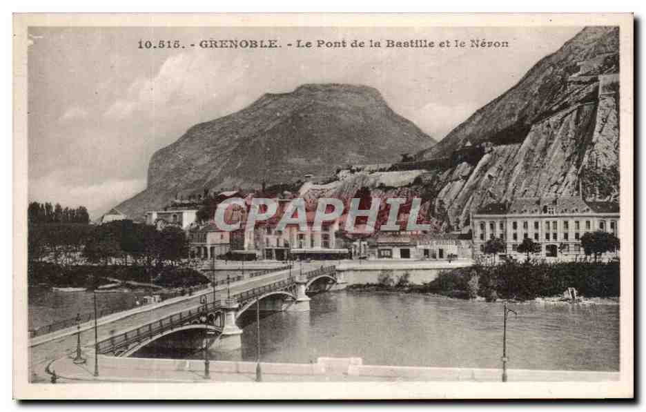 Grenoble - Le Pont de la Bastille et le Néron