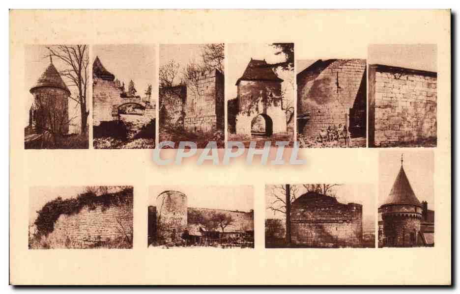 Vaucouleurs — What remains of the scattered ramparts of the town — Ed. H. Bataille - Ph. A. Noël