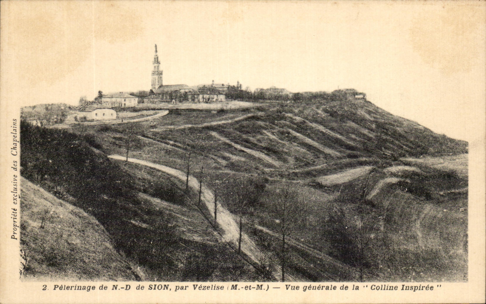 Pèlerinage de N.-D. de SION, par Vézelise (M.-et-M.) — Vue générale de la 'Colline Inspirée'