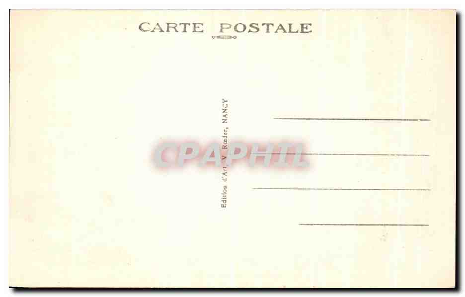 CPA Nancy Les Grilles Jean Lamour  — Rückseite