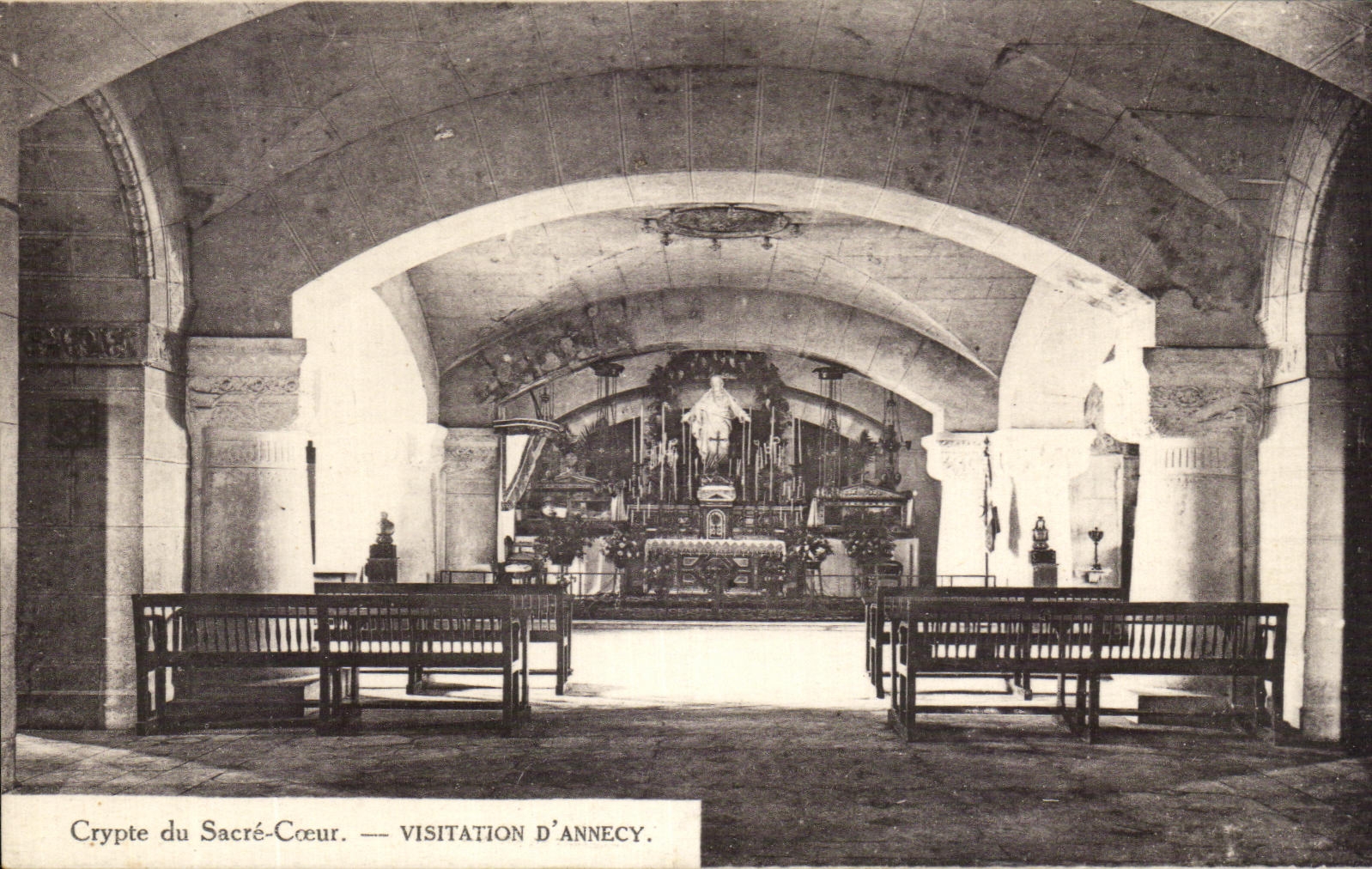 CPA Crypte du Sacre Coeur Visitation d'Annecy