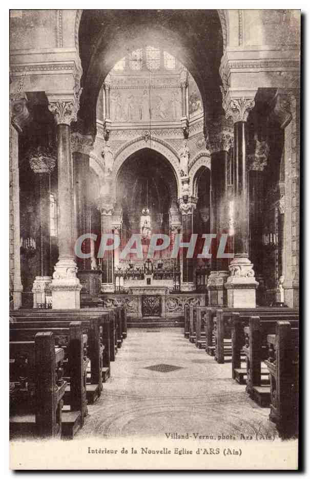 CPA Interieur de la Nouvelle Eglise D'Ars