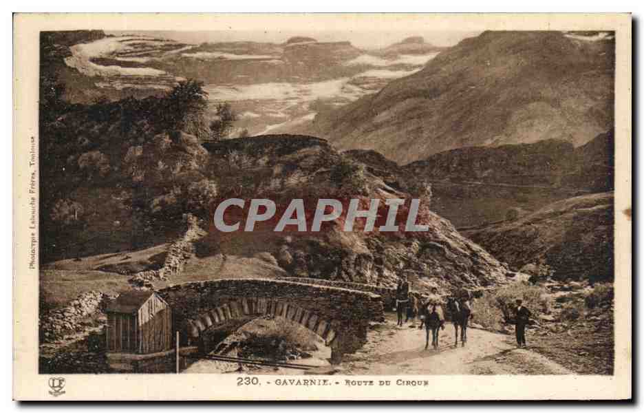 CPA Gavarnie Route du Cirque