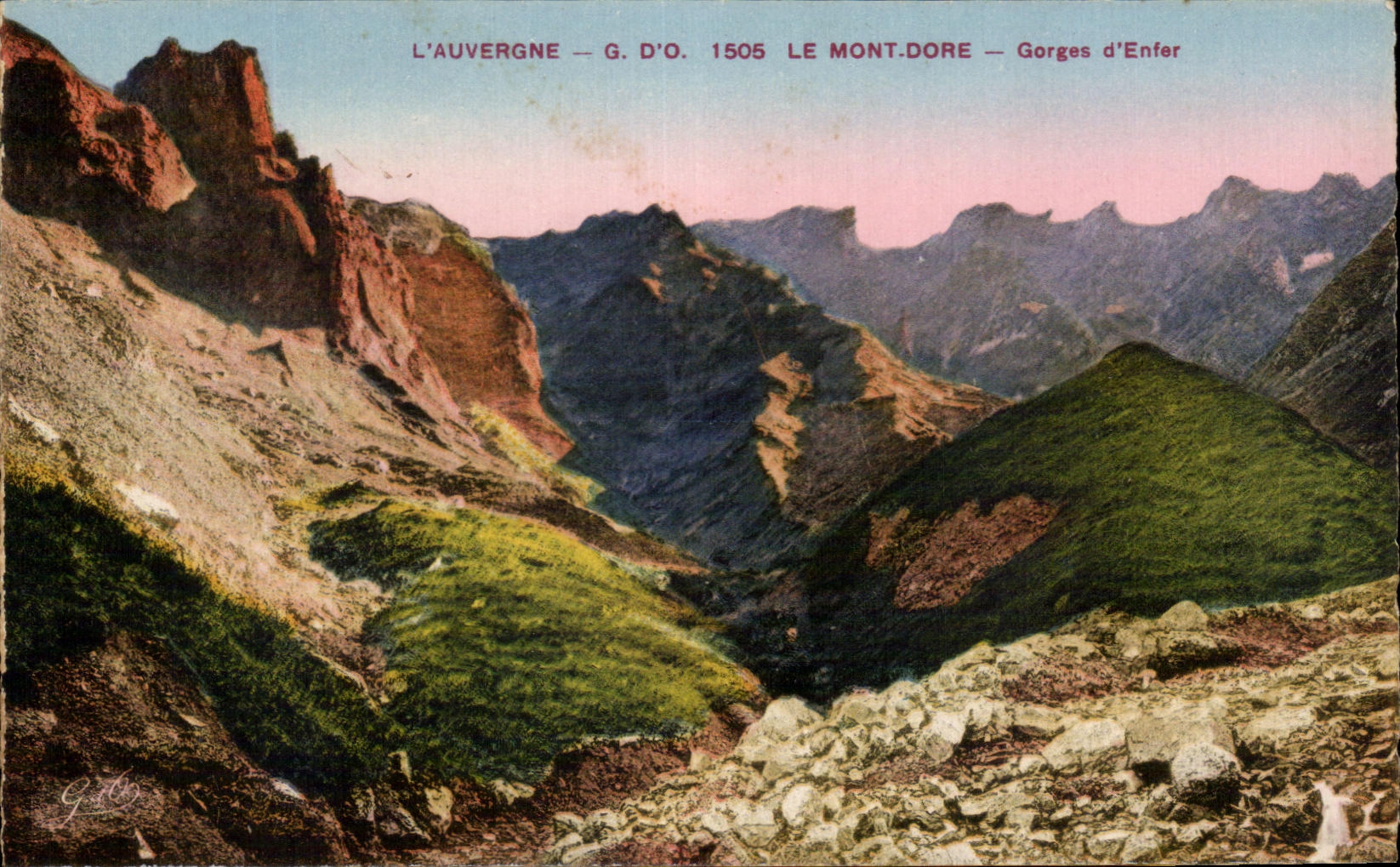 CPA L'Auvergne Le Mont Dore Gorges d'Enfer