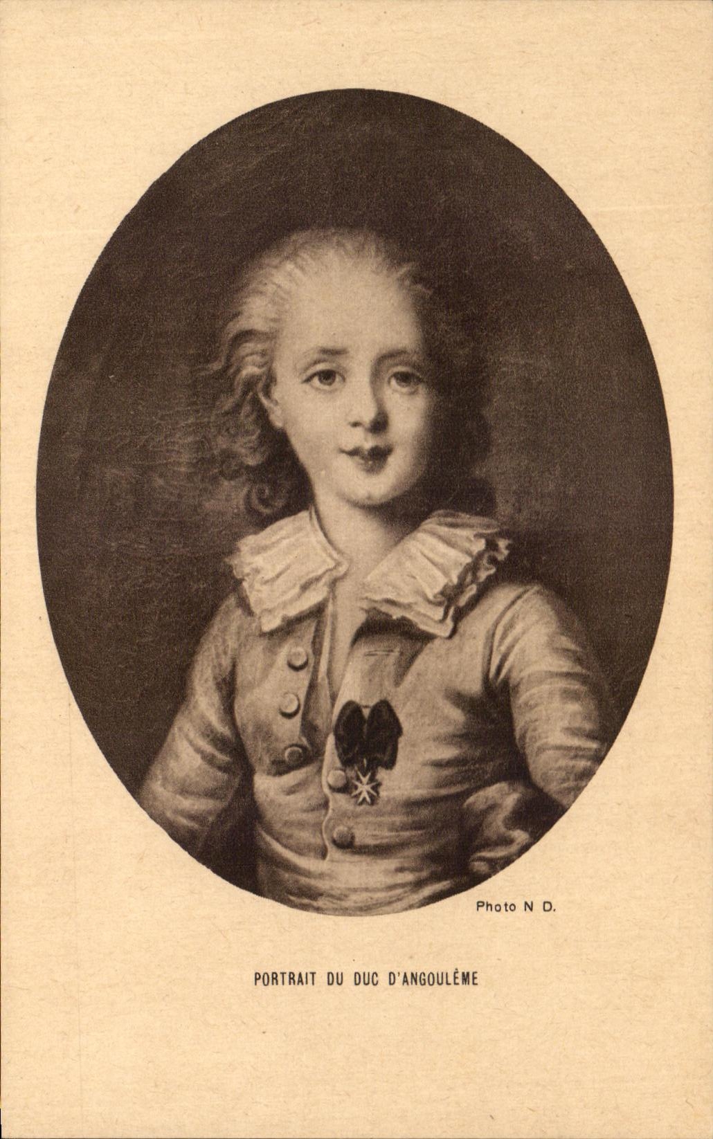 CPA Portrait du duc d'Angouleme