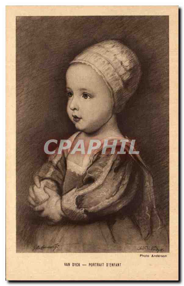 CPA Van Dyck Portrait D'Enfant