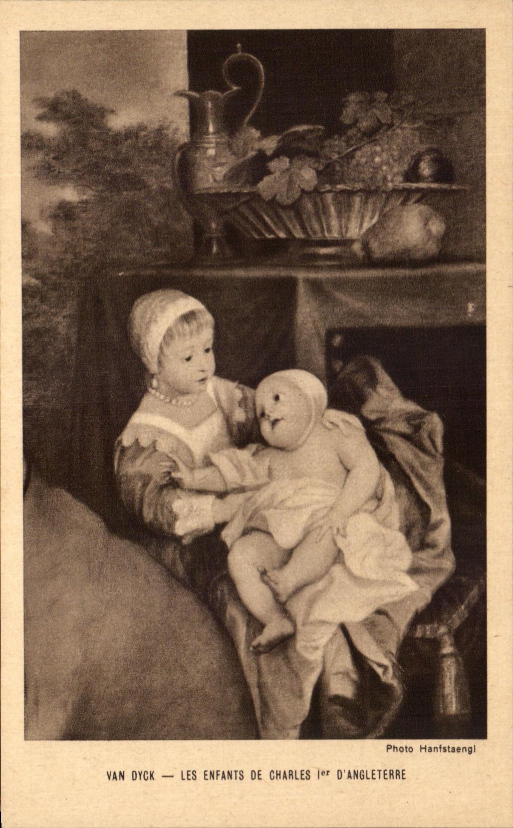 CPA Van Dyck Les Enfants de Charles 1er d'Angleterre