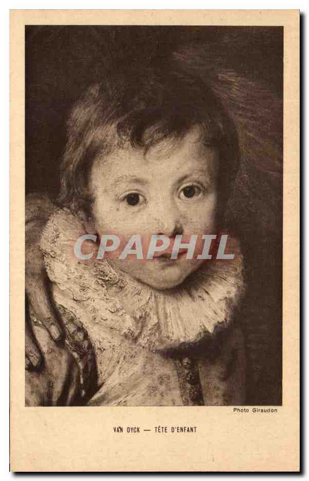 CPA Van Dyck Tete d'Enfant