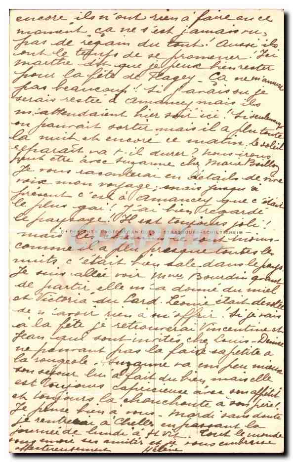 CPA Langres Panorama Est Digue De La Liez — Verso
