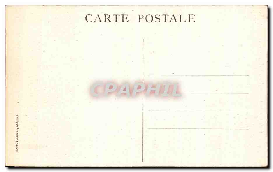 Château Saint-Bernard de Menthon — Sites pittoresques de Savoie — Éditeur : Parot, Phot. Annecy — Rückseite