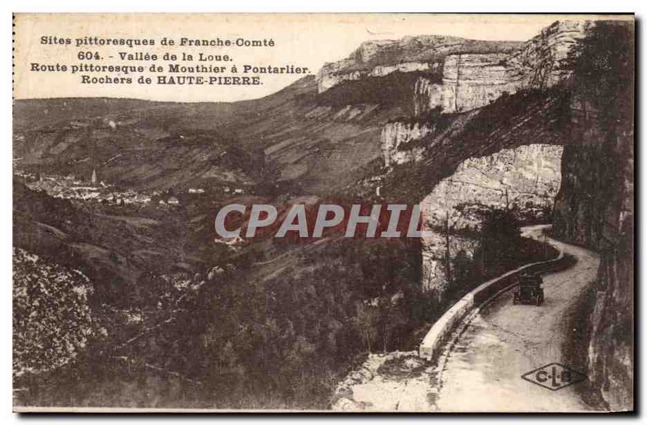 Rochers de Haute-Pierre — Vallée de la Loue — Route pittoresque de Mouchier à Pontarlier — C. Lardis-Bossanger