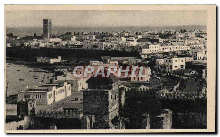 CPA Rabat Quartier de la Tour Hassan Vue des Oudaias Maroc 