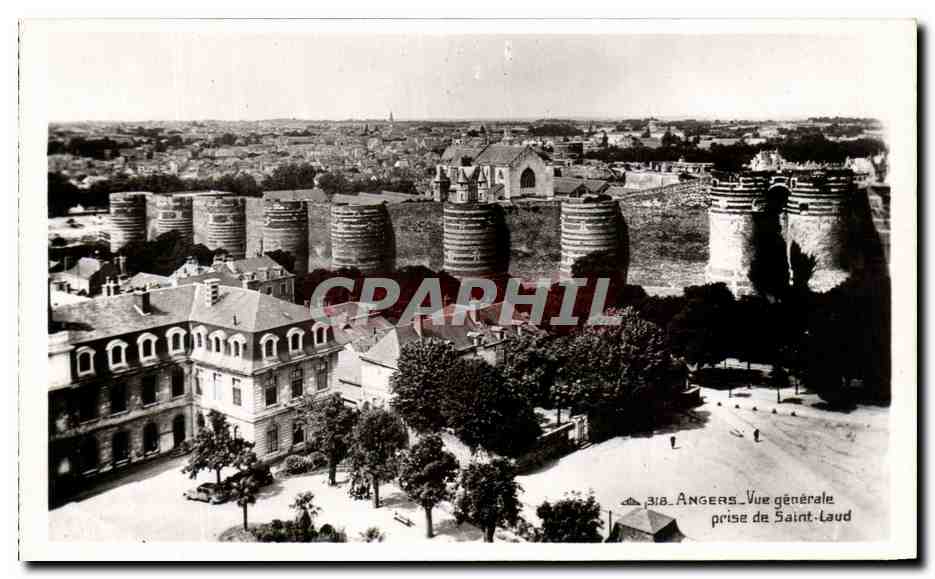 CPA Angers Vue Generale Prise de Saint Laud