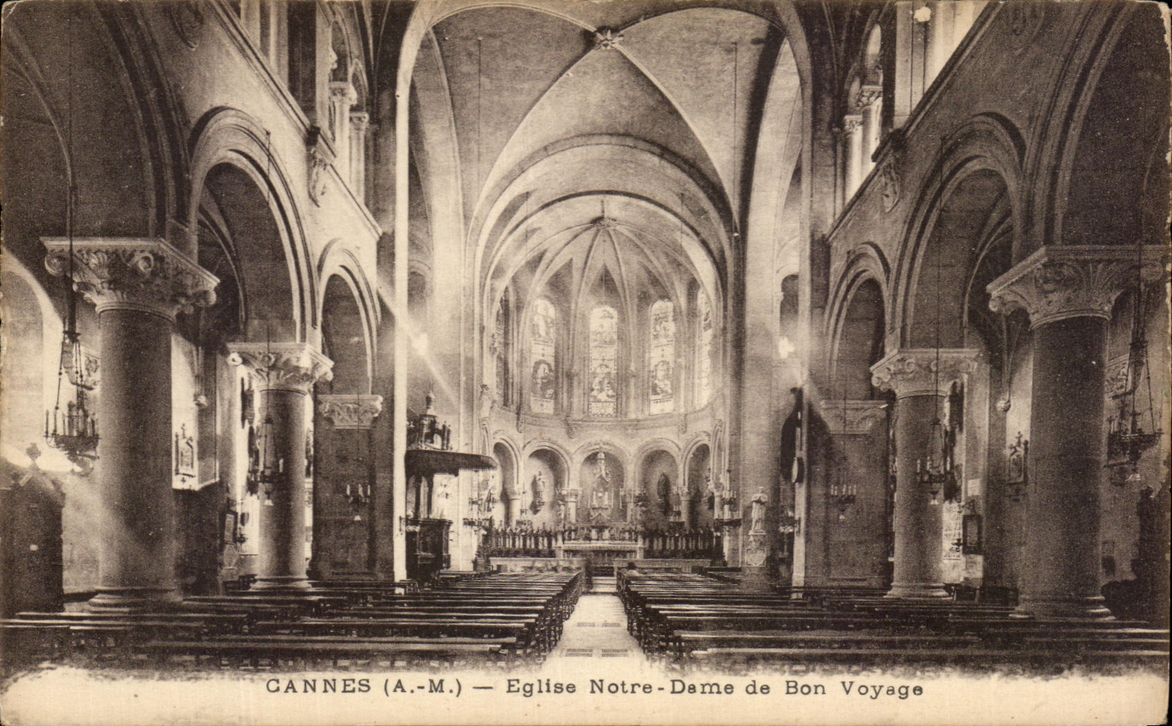 CPA Cannes Eglise Notre Dame De Bon Voyage