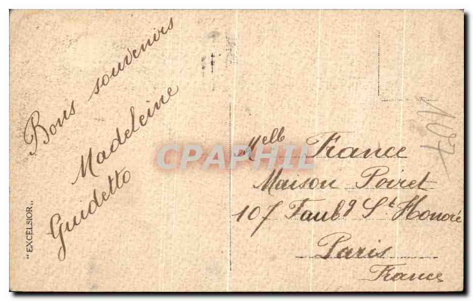 CPA Torino Castello Del Valentino — Rückseite