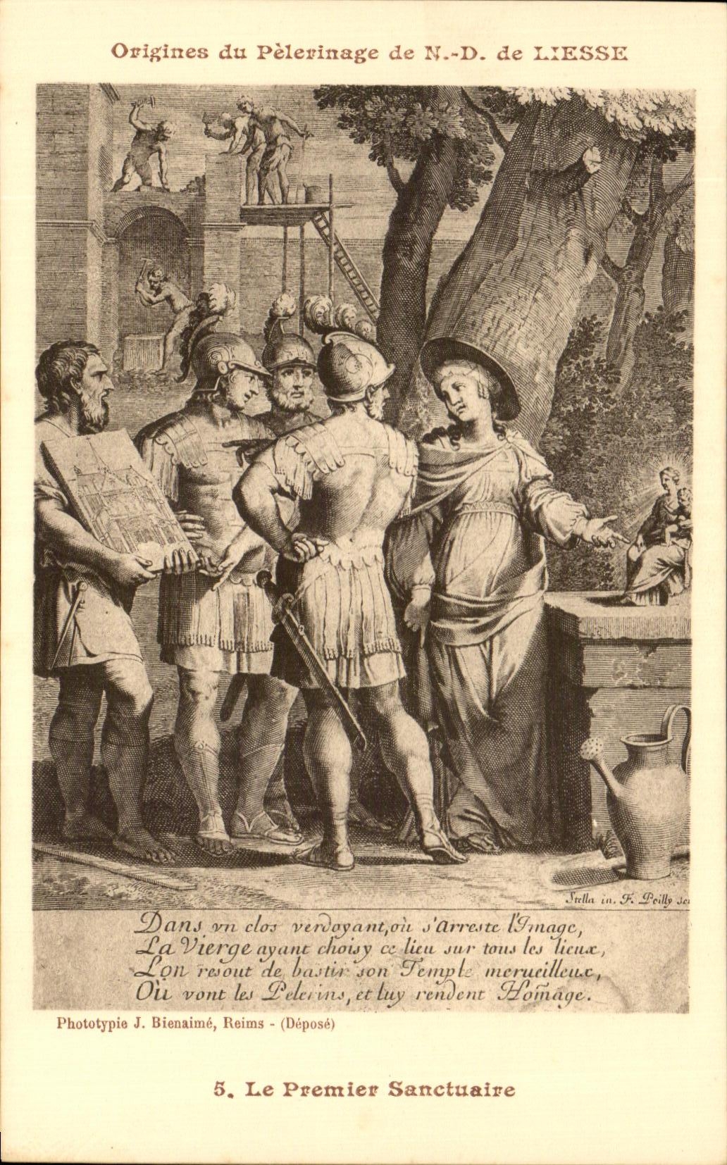 CPA Origines du Pelerinage de Liesse Le Premier Sanctuaire 