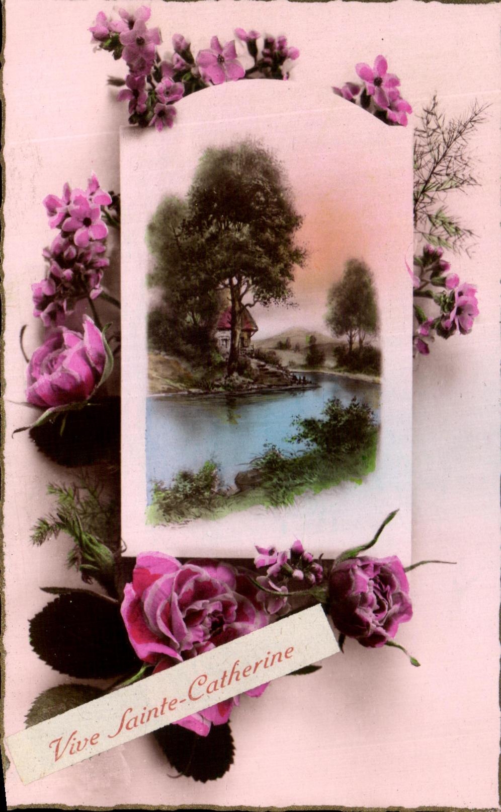 CPA Vive Sainte Catherine Fleurs