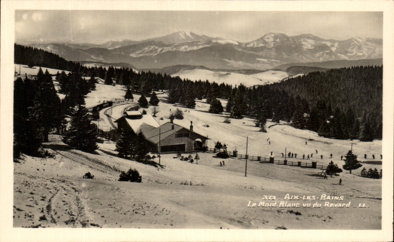 CPA Aix les Bains La mont Blanc vu du Revard