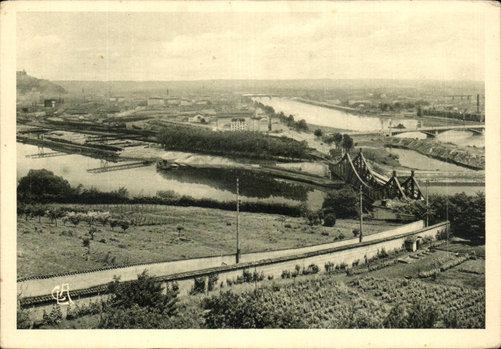 Le confluent du Rhône et de la Saône — Lyon — Édition G.-L. ARLAUD