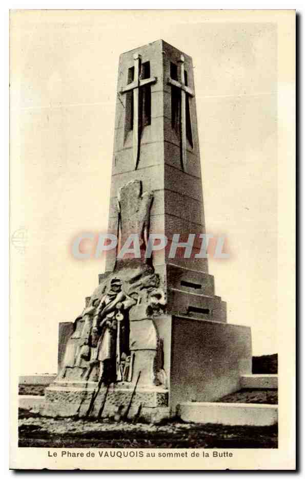 CPA Le Phare de Vauquois au sommet de la Butte Militaria