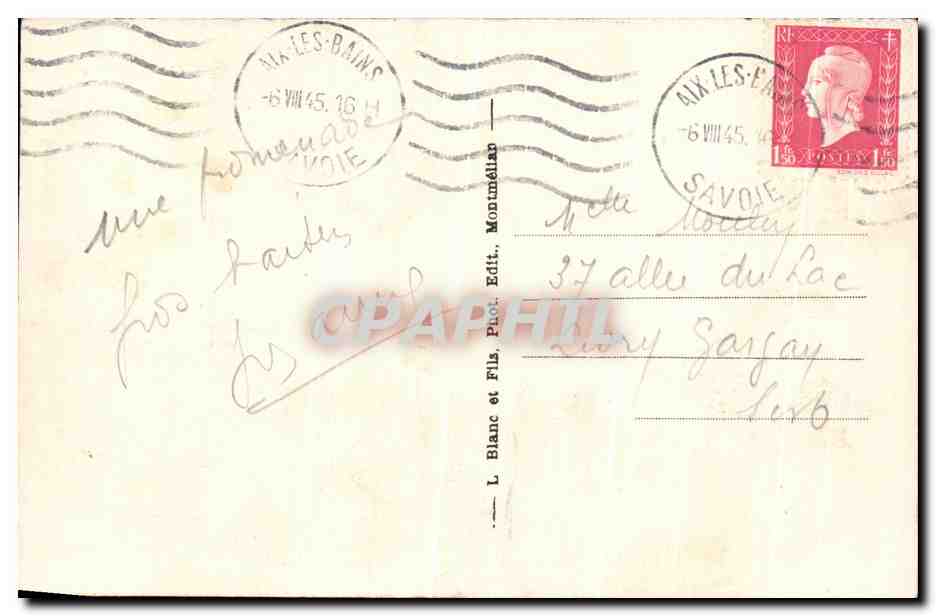 Chambery — Vue générale et Nivolet (alt. 1546 m) — Savoie Tourisme, n° 861 — Reverso
