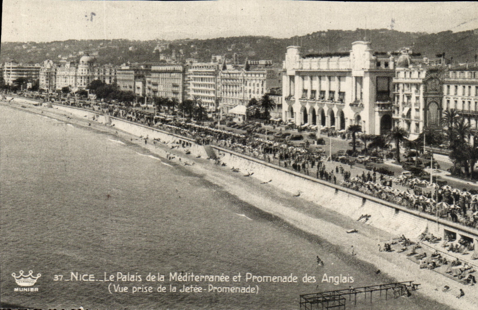 CPA Nice Le Palais de la Mediterranee et Promenade des Anglais 