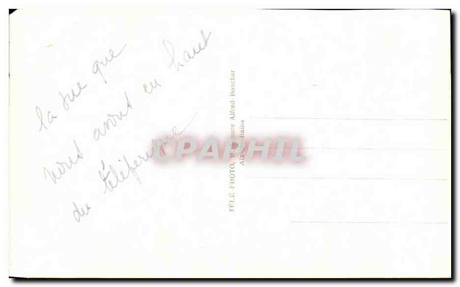 CPA Aix Les Bains Hotels PLM Du Revard Mont Blanc — Verso