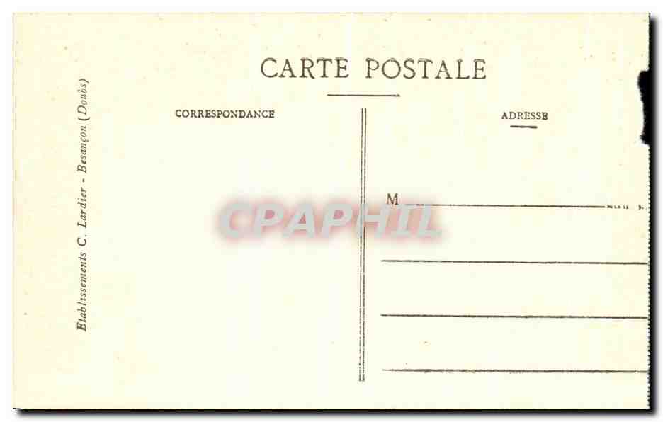 CPA Sites Pittoresques De Franche Comte Vallee De La Loue Notre Dame Du Chene Pavillon Hotellerie et Chapelle — Verso