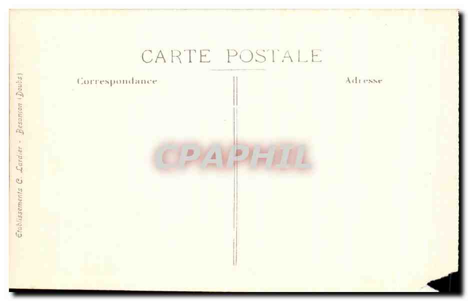 CPA Site Pittoresques De Franche Comte Vallee De La Loue Lods Cascade Et Vieux Pont Sur La Loue — Rückseite