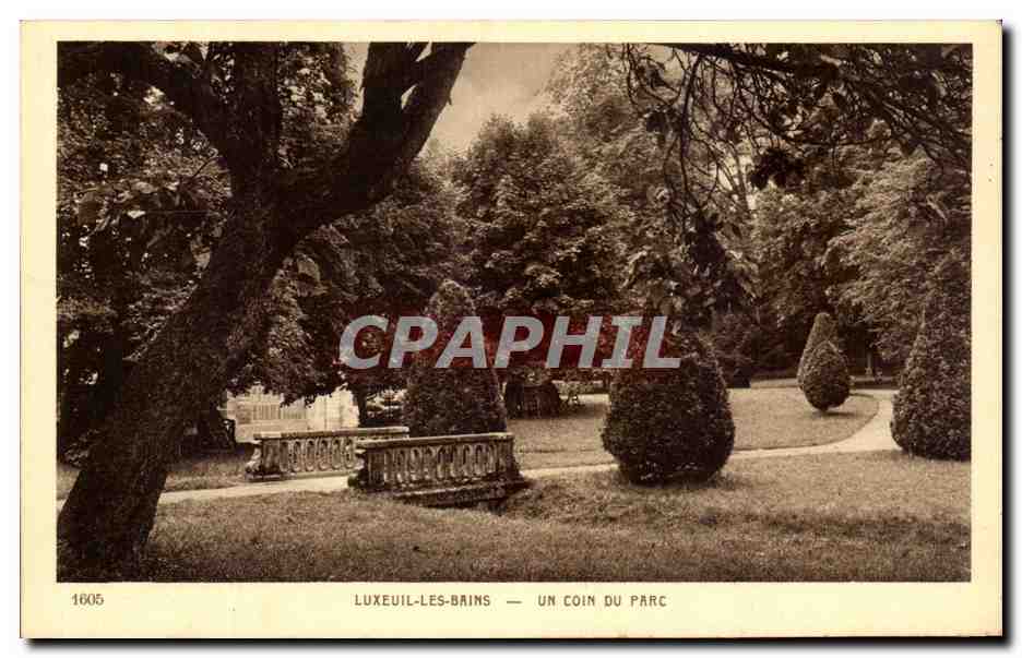 CPA Luxeuil Les Bains Un Coin Du Parc