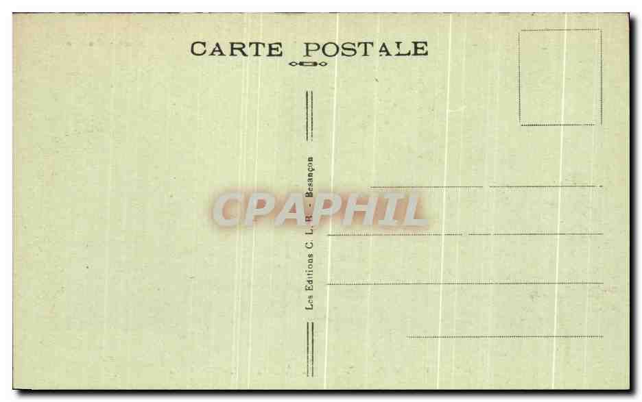 CPA Sites Pittoresques de Frache Comte Vallee de la Loue Oleron Le Chateau — Verso