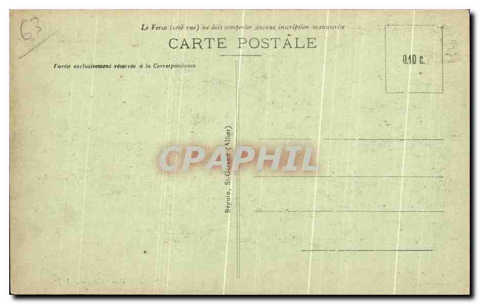 Le Lac Pavin - Vue générale et le Déversoir — L'Auvergne pittoresque, éditeur Ideal, n° 3339 — Reverso