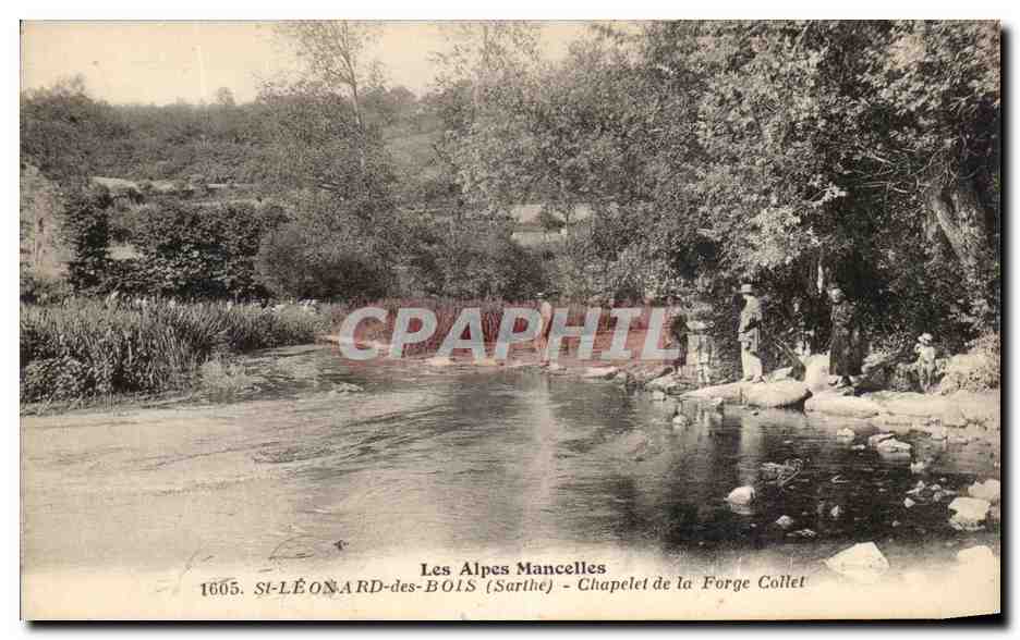 CPA Les Alpes Mancelles St Leonard des Bois Chapelet de la Forge Collet
