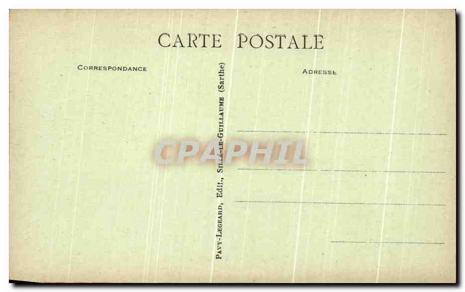 CPA Les Alpes Mancelles St Leonard des Bois Chapelet de la Forge Collet — Rückseite