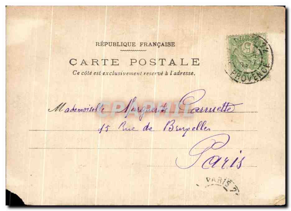 CPA Une Affaire d'Honneur Militaria — Verso