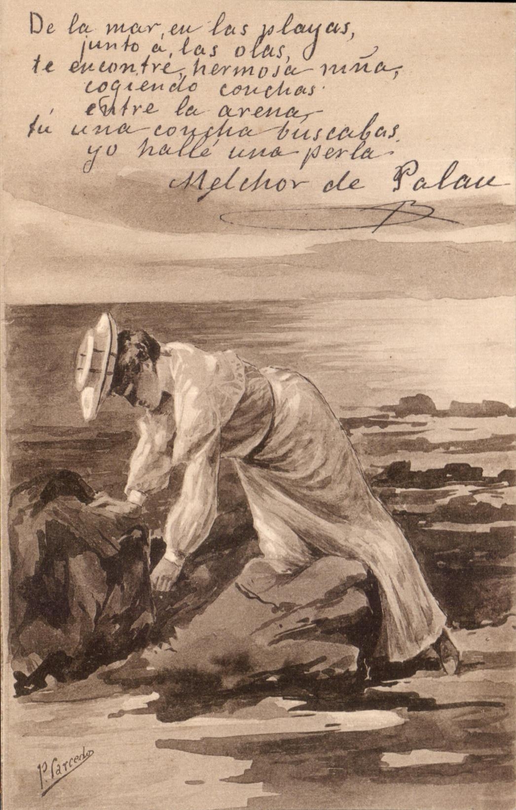 CPA Espagne Femme
