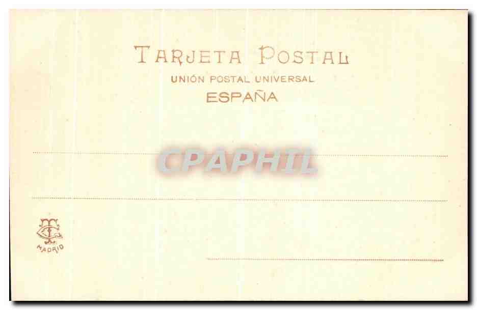 CPA Espagne Femme — Back