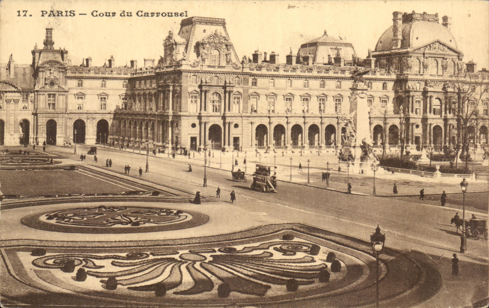 CPA Paris Cour du Carroussel Louvre